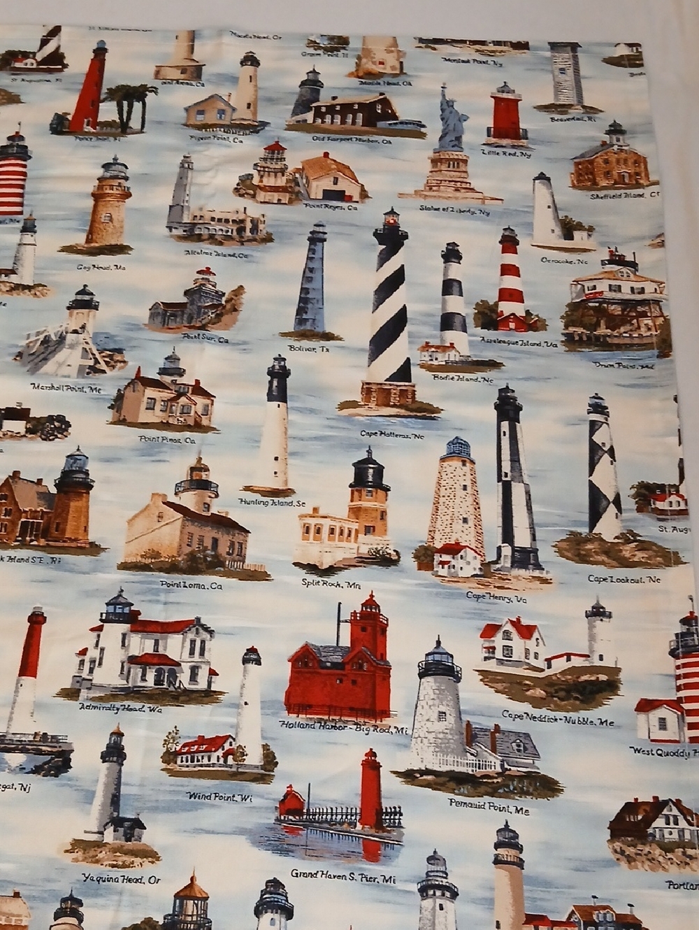 Lighthouse Tablecloth Handmade - Picture 4 of 12